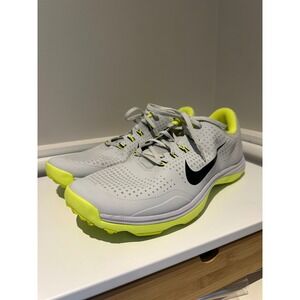 Nike Lunar Vapor Storm Golf Shoes Men 11.5 Grey Neon Yellow Cleats Spikeless‎